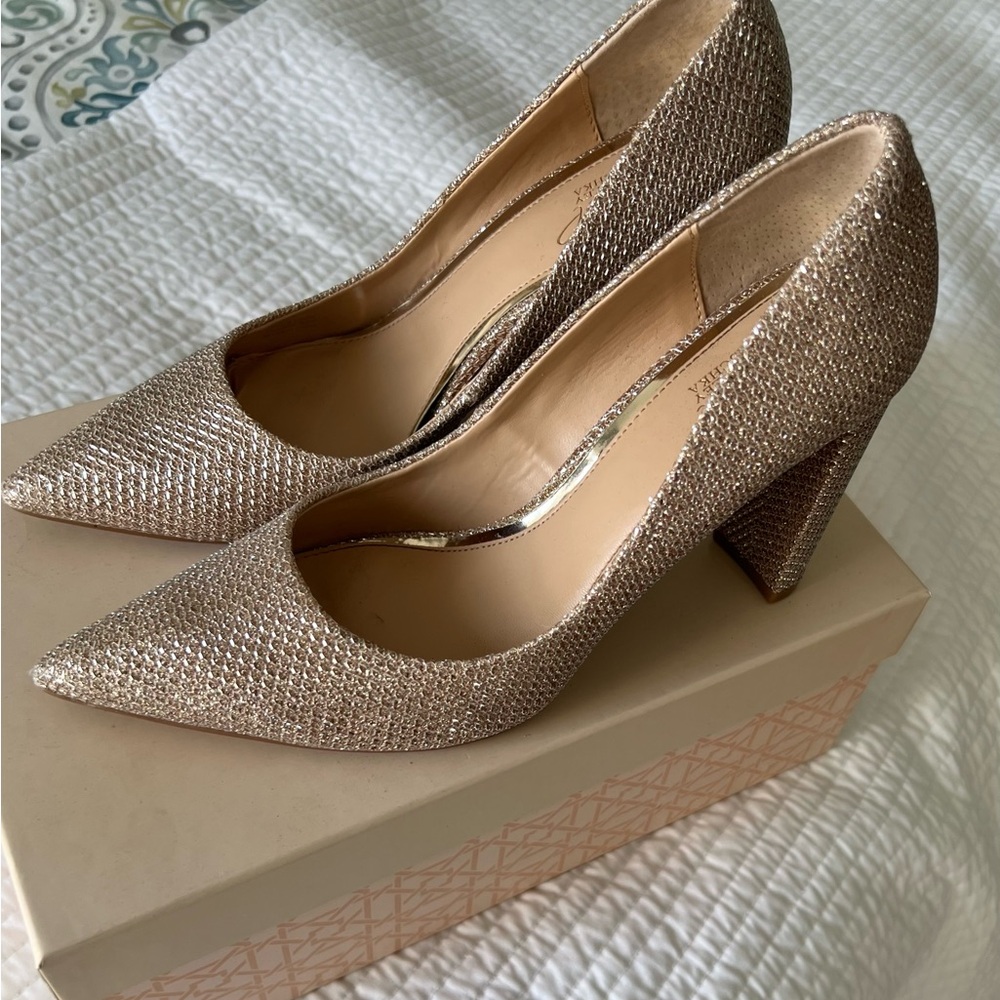Elegant Gold Women's Heels
